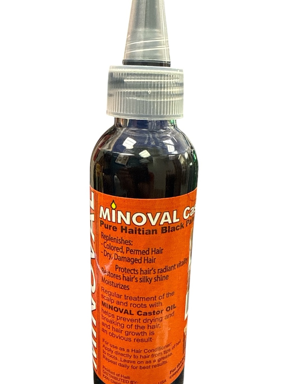 Pure Haitian Black Castor Oil - Orange Bottle